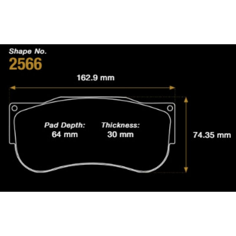 PAGID S2566RSX001 Передні гальмівні колодки RSX для PORSCHE 911 GT3 R (992) 2022- Photo-3