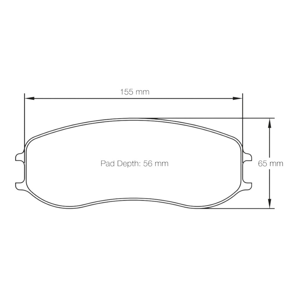 PAGID S4928-CUP01 Передні гальмівні колодки для PORSCHE 991 GT3 Cup / Cayman GT4 Clubsport (PFC гальма 28/26 мм) Photo-1