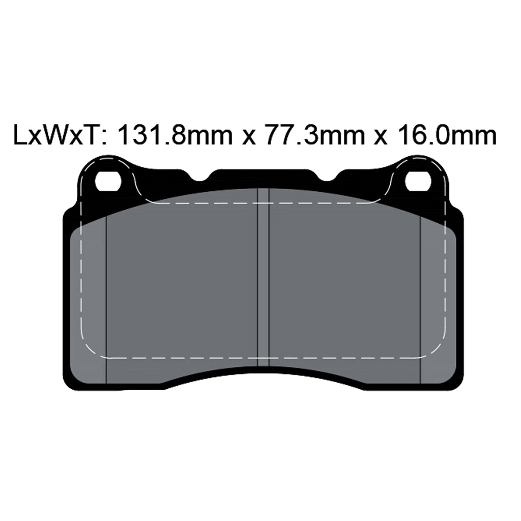 PAGID T8017SP2001 Гальмівні колодки передні STREET+ для ALFA ROMEO 156/159/166 / RENAULT MEGANE IV Hatchback Photo-1
