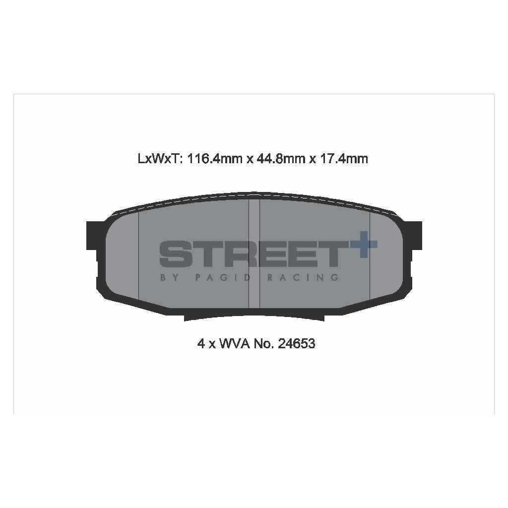 PAGID T8084SP2001 Задні гальмівні колодки STREET+ для TOYOTA Land Cruiser 200 / Sequoia Photo-1