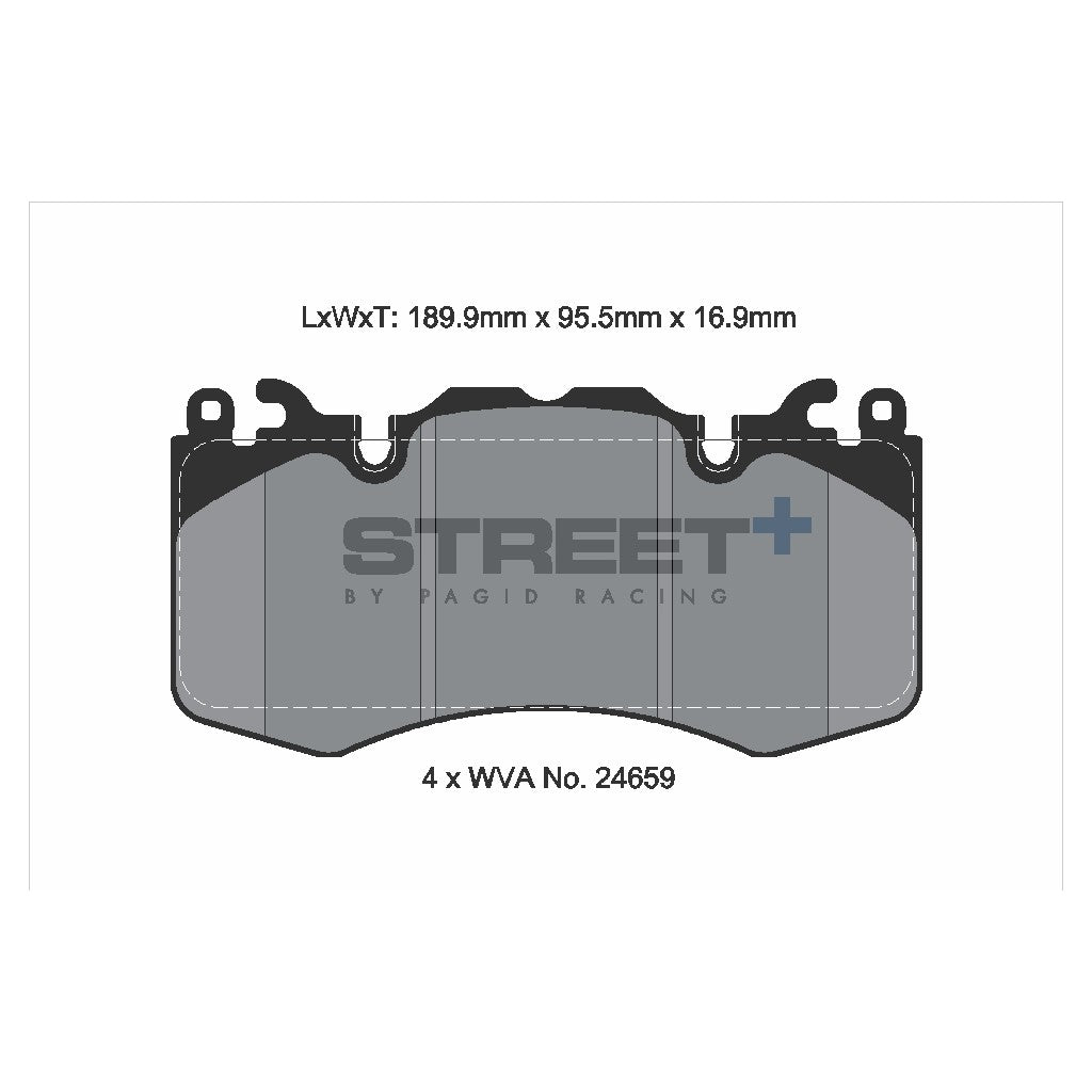 PAGID T8085SP2001 Передні гальмівні колодки STREET+ для LAND ROVER Range Rover Sport II (L494) Photo-1