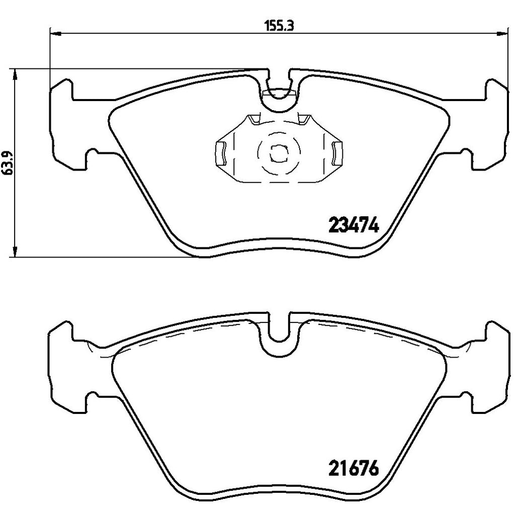 PAGID T8222SP2001 Передні гальмівні колодки STREET+ для BMW M3 (E36 / E46) / Z4M (E85 / E86) Photo-1
