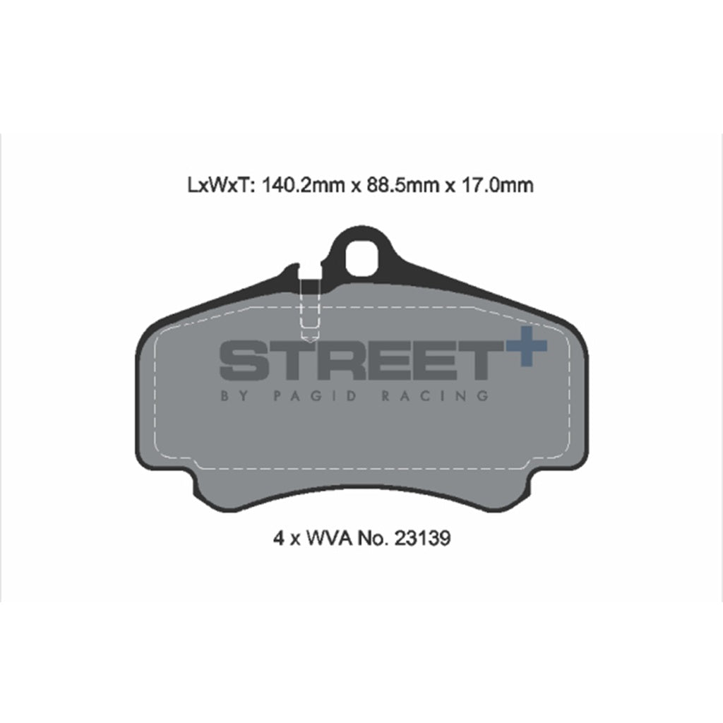 PAGID T8224SP2001 Передні гальмівні колодки STREET+ для PORSCHE 911 Carrera 4GTS / Carrera 4S / Carrera S / Carrera GTS (997) Photo-1