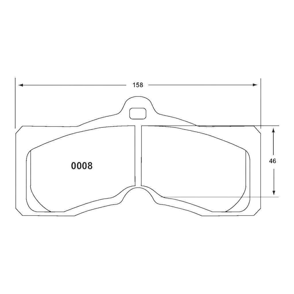 PFC 0008.11.13.44 Гальмівні колодки для CHEVROLET Camaro / Corvette C3 1965 - 1982 (11 Compound, 13 мм) Photo-1