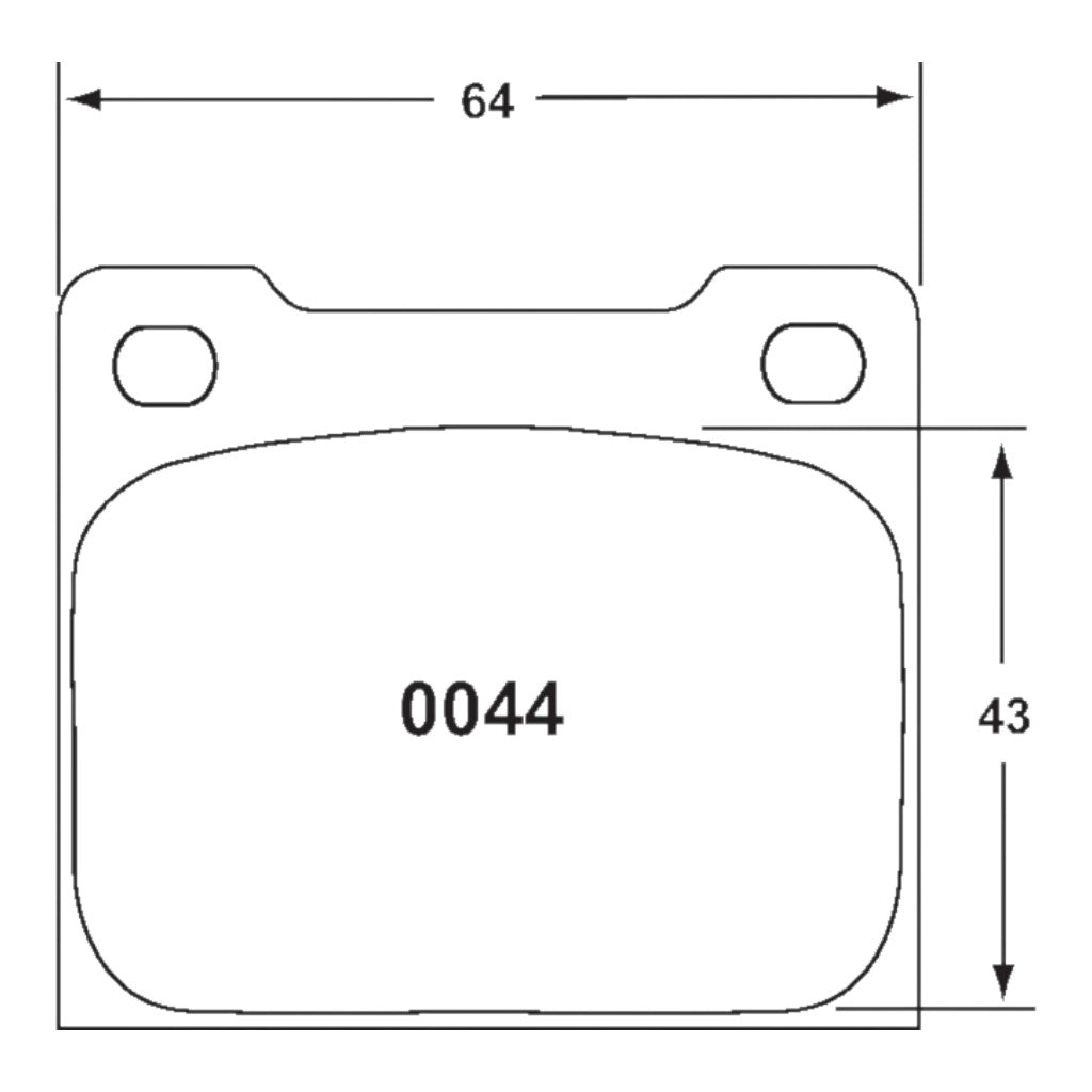 PFC 0044.84.15.44 Задні гальмівні колодки для супорта Alcon R Type D42 / D48 (84 Compound, 15 мм) Photo-1