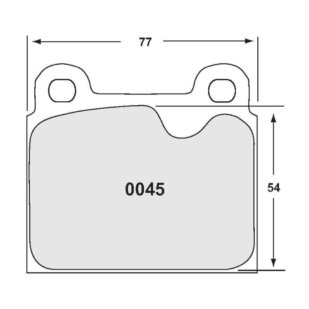 PFC 0045.11.15.44 Передні гальмівні колодки для PORSCHE 911 / 911S 1972-1983 (11 Compound, 15 мм) Photo-1