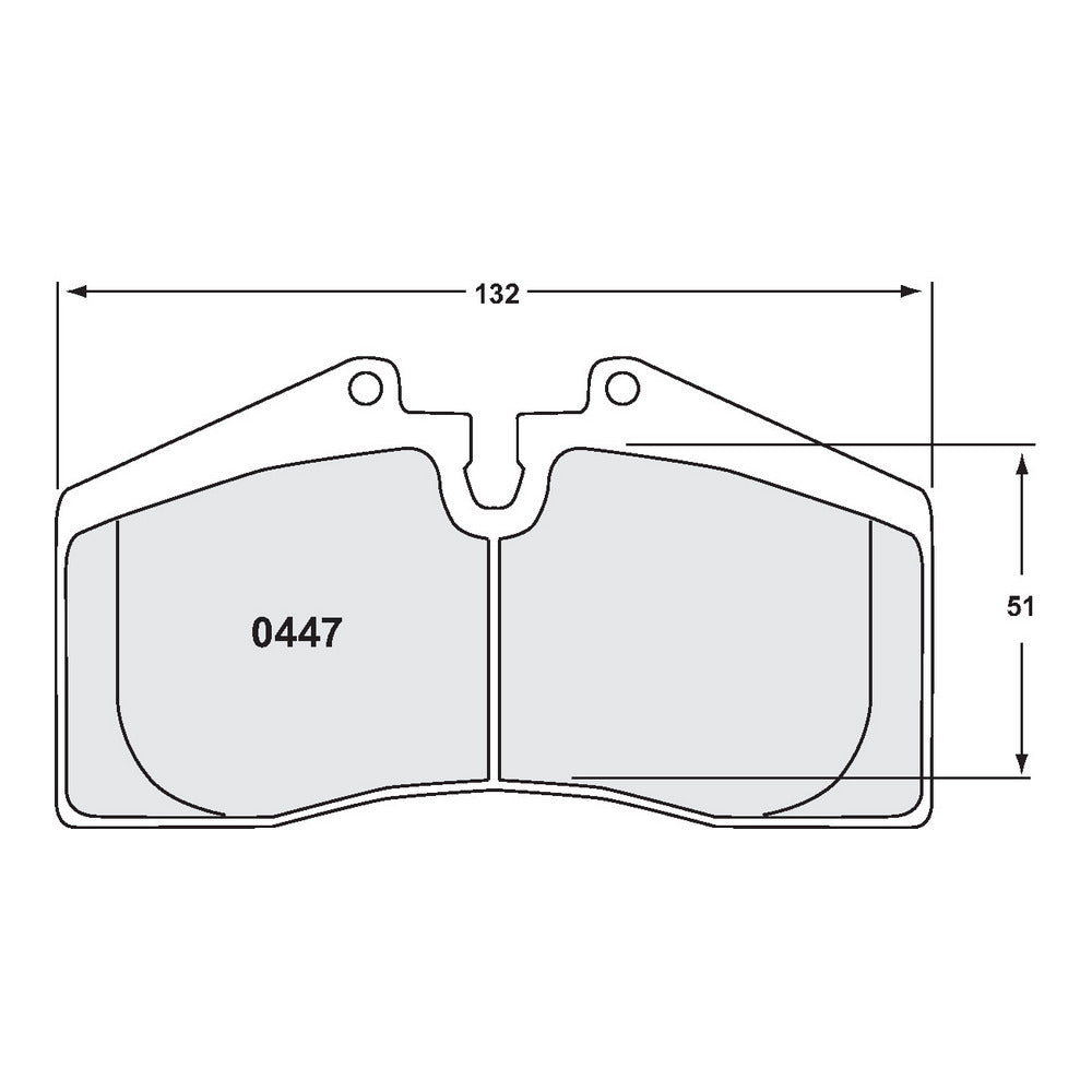 PFC 0447.11.17.44 Гальмівні колодки передні для PFC 0447.11.17.44 Brake Pads Front for PORSCHE 964 Turbo / 993 Turbo / 928 / 944 / 968 / STOPTECH 4-pot ST40 (11 Compound, 17 mm) Photo-1