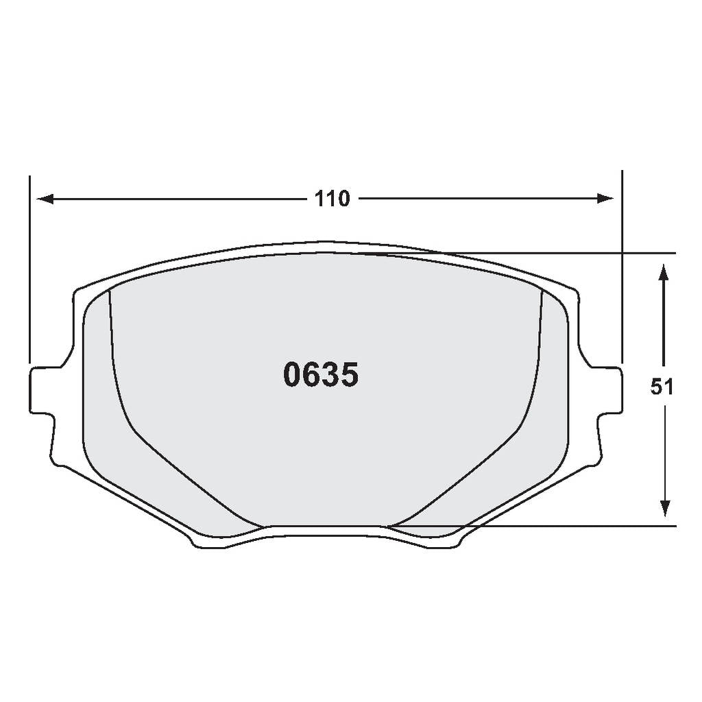 PFC 0635.68.13.64 Передні гальмівні колодки для MAZDA MX-5 (NA / NB) (68 Compound, 13 mm) Photo-0