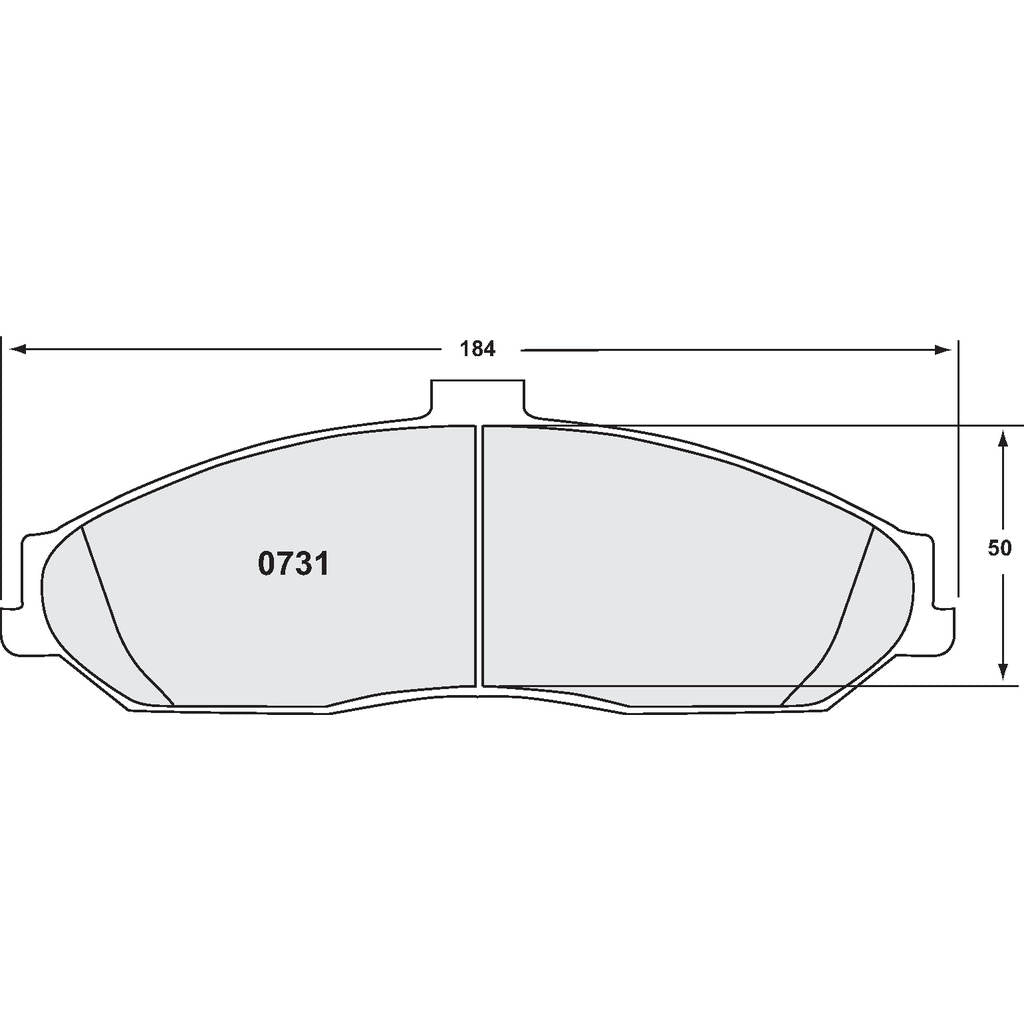 PFC 0731.68.15.64 Передні гальмівні колодки для CHEVROLET Corvette (C5 / C6) (68 Compound, 15 mm) Photo-0