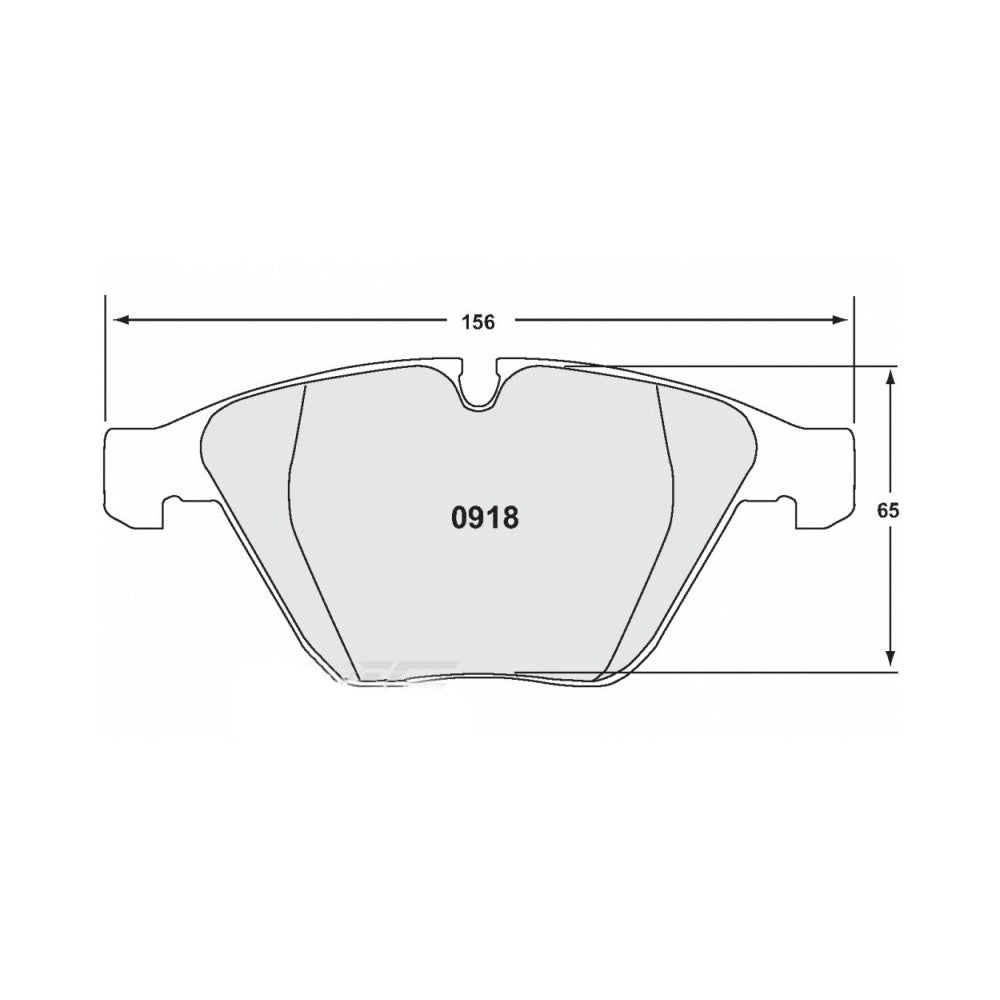 PFC 0918.331.19.44 Передні гальмівні колодки RACE 331 CMPD 19 мм для BMW M3 (E90 / E92 / E93) 2008-2013 Photo-1