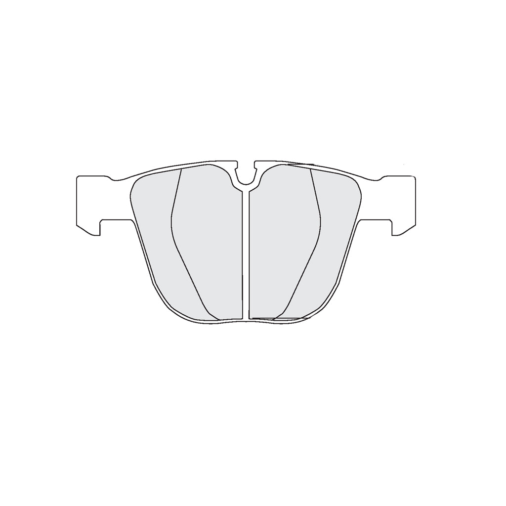 PFC 0919.332.16.44 Задні гальмівні колодки RACE 332 CMPD 16 мм для BMW M3 (E90 / E92 / E93) 2008-2013 Photo-1