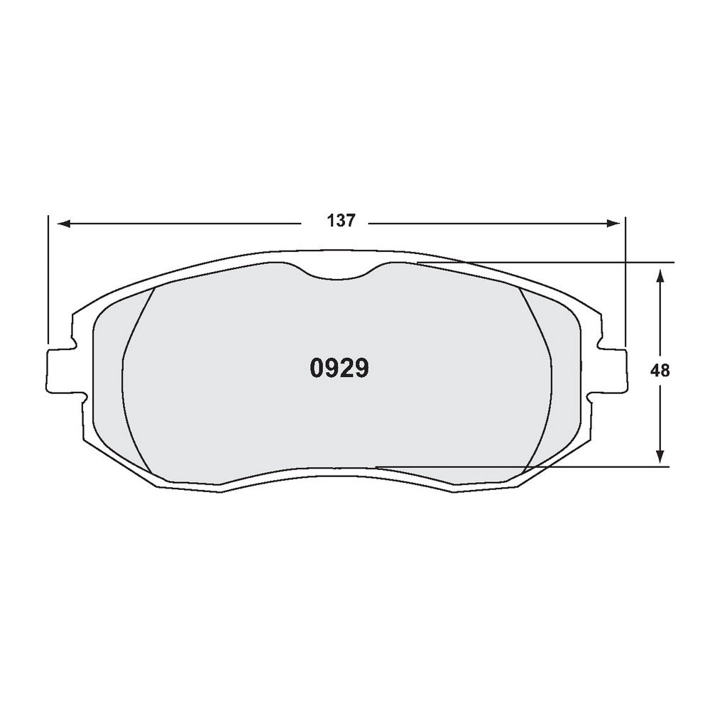 PFC 0929.10 Передні гальмівні колодки Z-RATED для SUBARU BRZ / TOYOTA GT86 / GR86 Photo-1