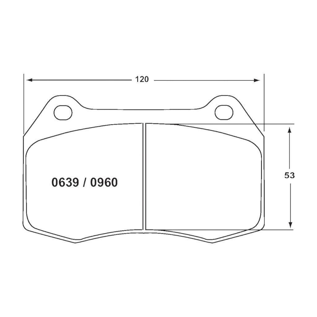 PFC 0960.11.17.44 Передні гальмівні колодки Race 11 Compound 17 мм для MINI COOPER Brembo (R55 / R56 / R57 / R59) Photo-3
