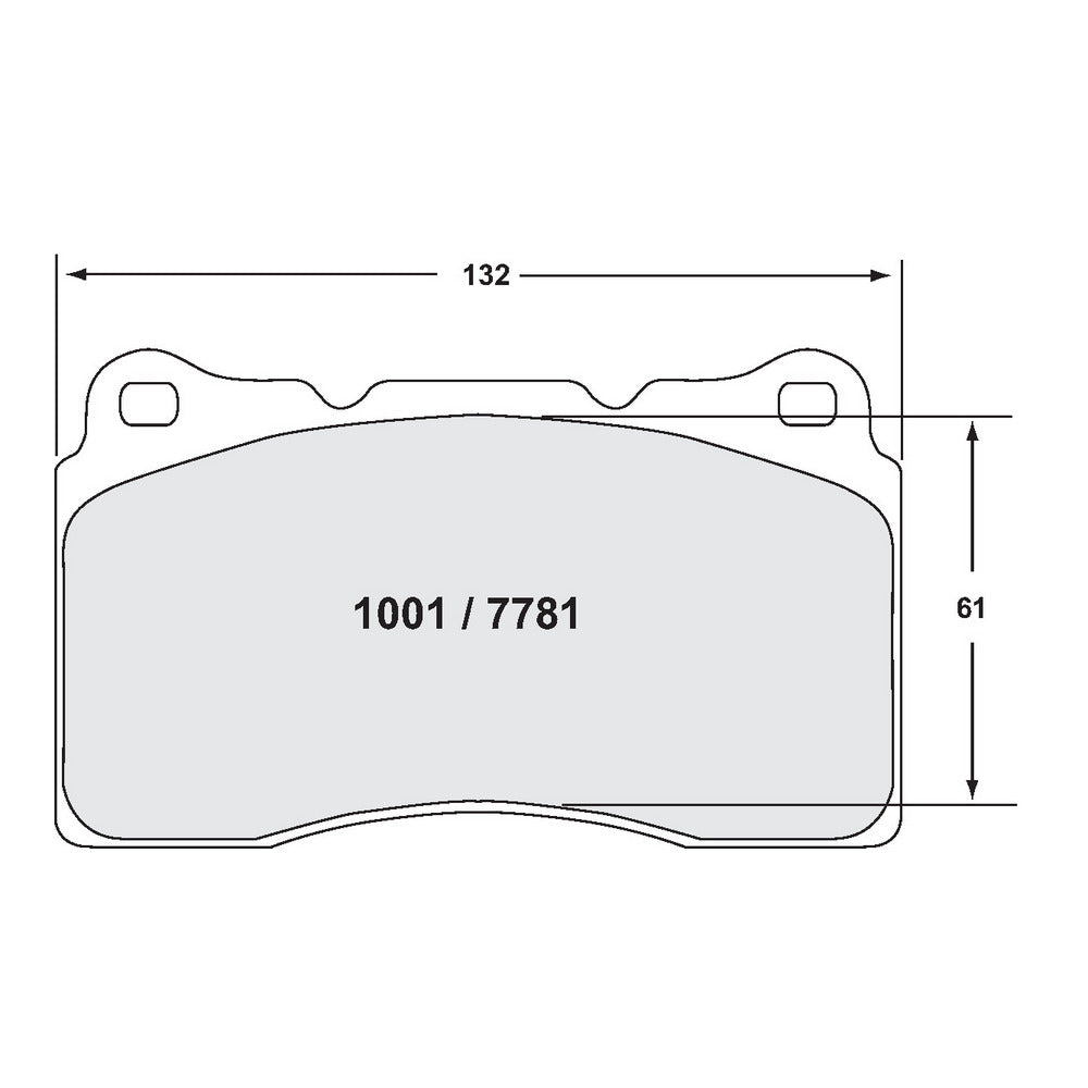PFC 1001.11 Передні гальмівні колодки для RENAULT Megane 3 RS / HONDA Civic Type R (FK2 / FK8) / MITSUBISHI EVO 4-X / SUBARU STI (компаунд Z-Rated) Photo-1
