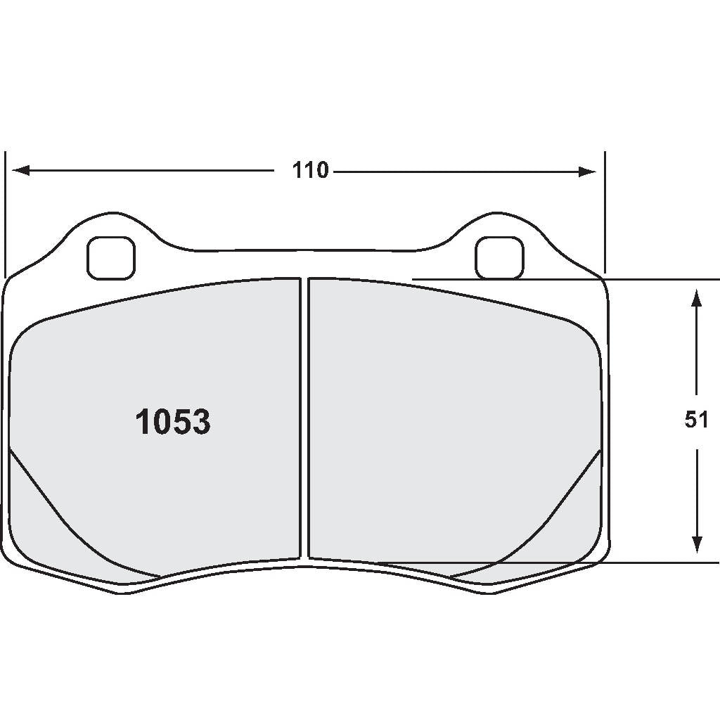 PFC 1053.68.15.64 Передні гальмівні колодки для ALFA ROMEO GTV 24V BREMBO Caliper (916) / ALFA ROMEO 156 GTA 3.2 (932) (68 Compound, 15 mm) Photo-0