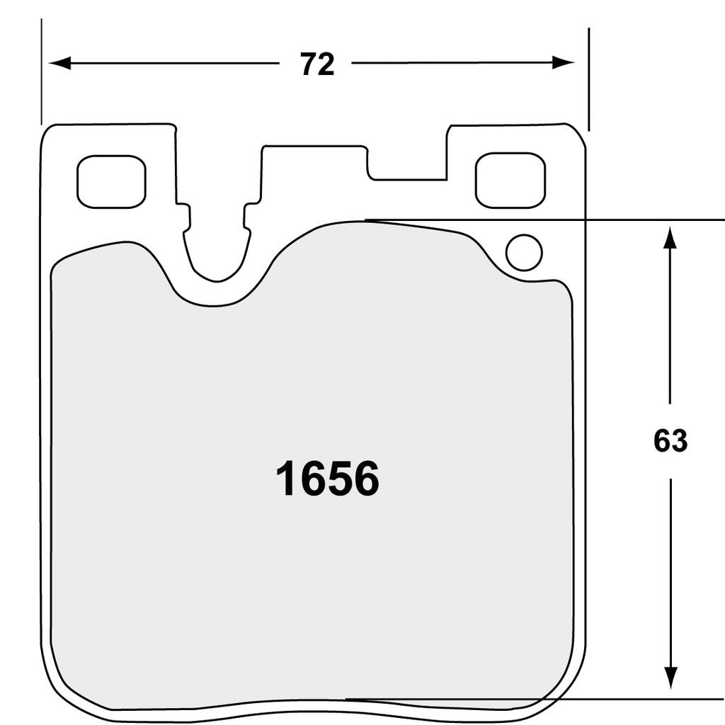 PFC 1656.68.16.64 Задні гальмівні колодки для BMW M2 (F87) / M3 (F80) / M4 (F82) з синім супортом (68 Compound, 16 мм) Photo-0