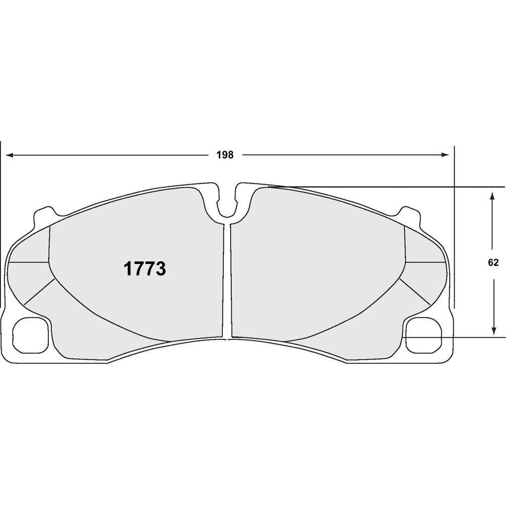 PFC 1773.68.17.64 Передні гальмівні колодки для PORSCHE 911 GT3 / GT3RS (991 / 992) / 718 Cayman GT4RS (982) (68 Compound, 18 mm) Photo-0