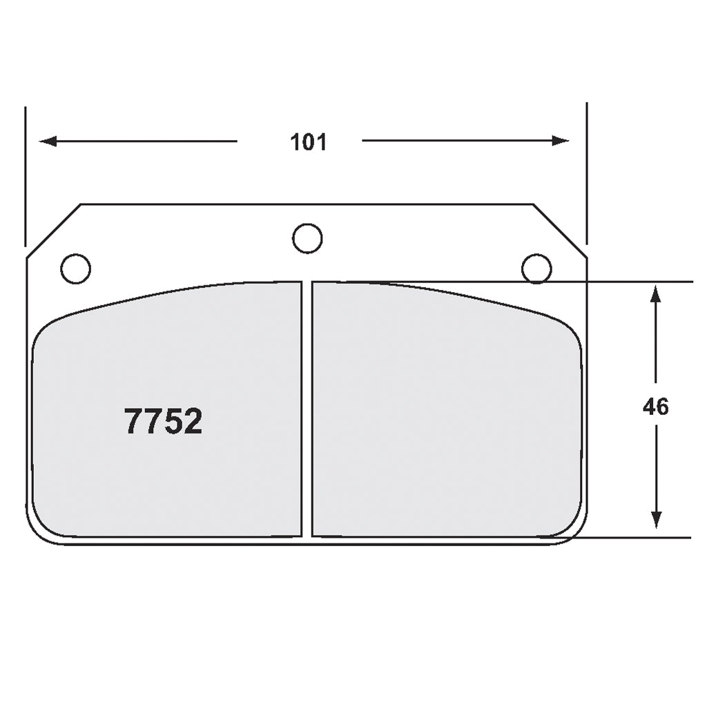 PFC 7752.68.15.44 Гальмівні колодки для RACICAL SR3 2016-2026 WILWOOD Dynalite 4 поршня (68 Compound, 15 mm) Photo-1