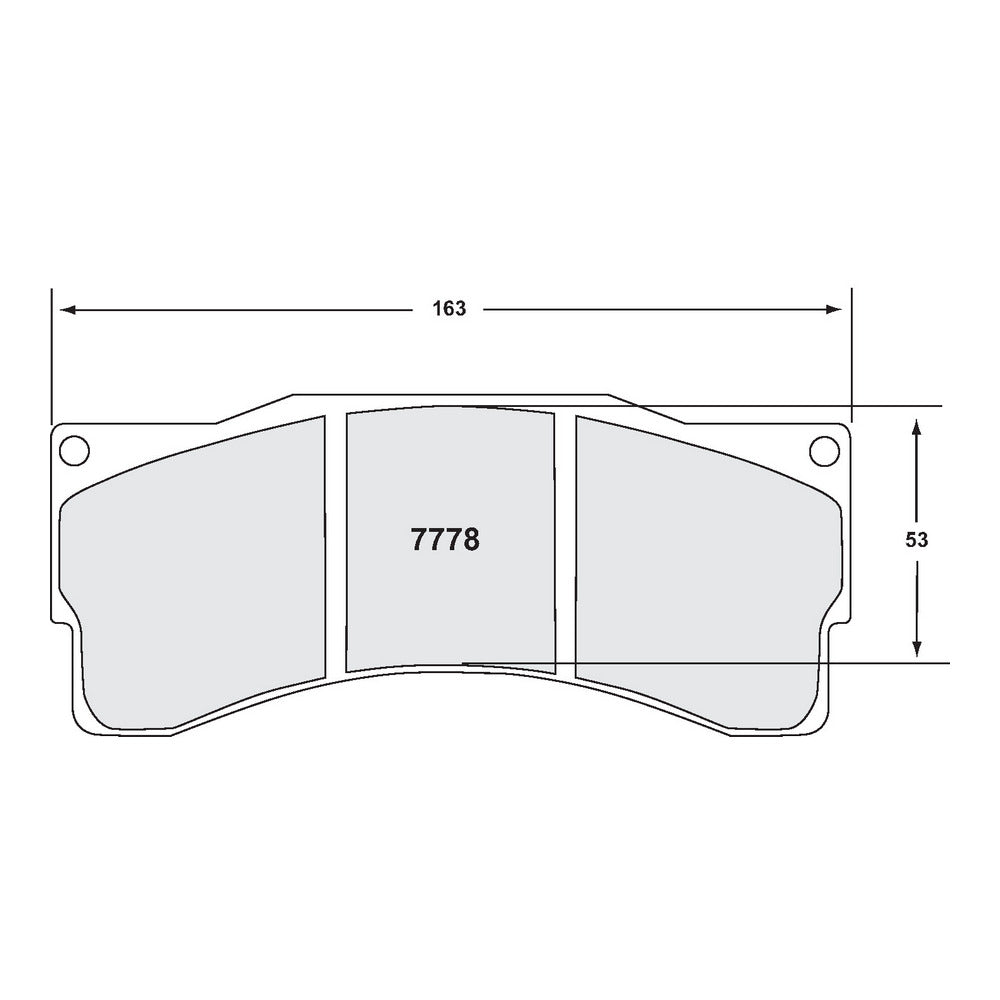 PFC 7778.39.25.44 Передні гальмівні колодки Race для супорта AP Racing CP9665 / BMW Z4 GT3 (39 компаунд, 25 мм) Photo-1