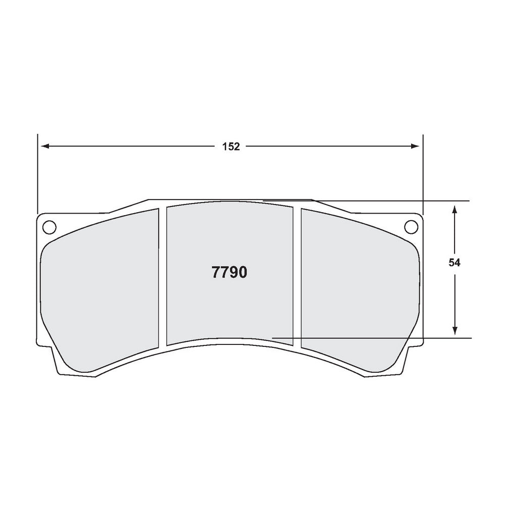 PFC 7790.39.17.44 Передні гальмівні колодки для супорта AP Racing CP9660 (39 компаунд, 17 мм) Photo-1