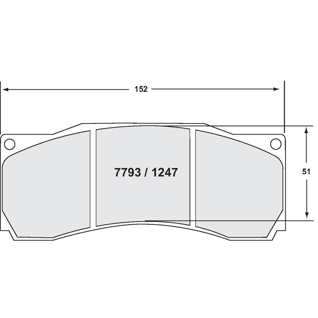 PFC 7793.68.18.64 Передні гальмівні колодки для RENAULT Megane Trophy (Mk2) 2005-2013 (68 Compound, 18 mm) Photo-0