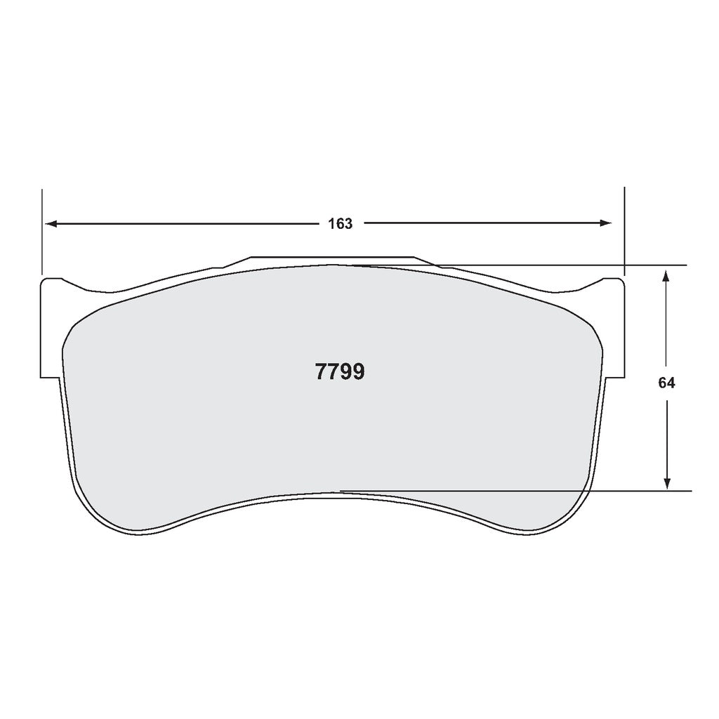 PFC 7799.39.29.44 Передні гальмівні колодки для 6-поршневого супорта BREMBO (склад 39, 29 мм) Photo-0