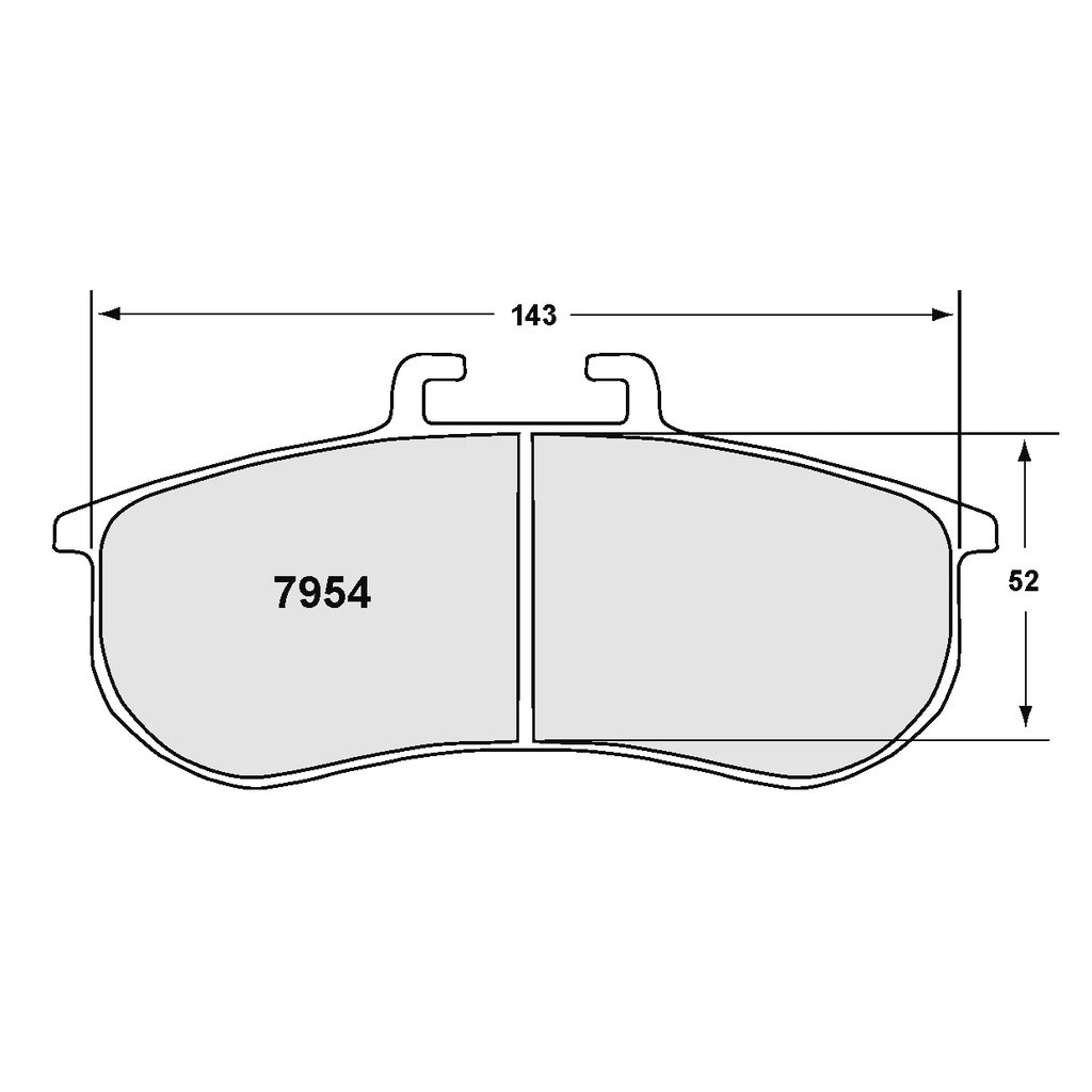 PFC 7954.331.28.44 Гальмівні колодки для BMW M3 (E92) / M235i Racing (Суміш 331, 28 мм) Photo-0