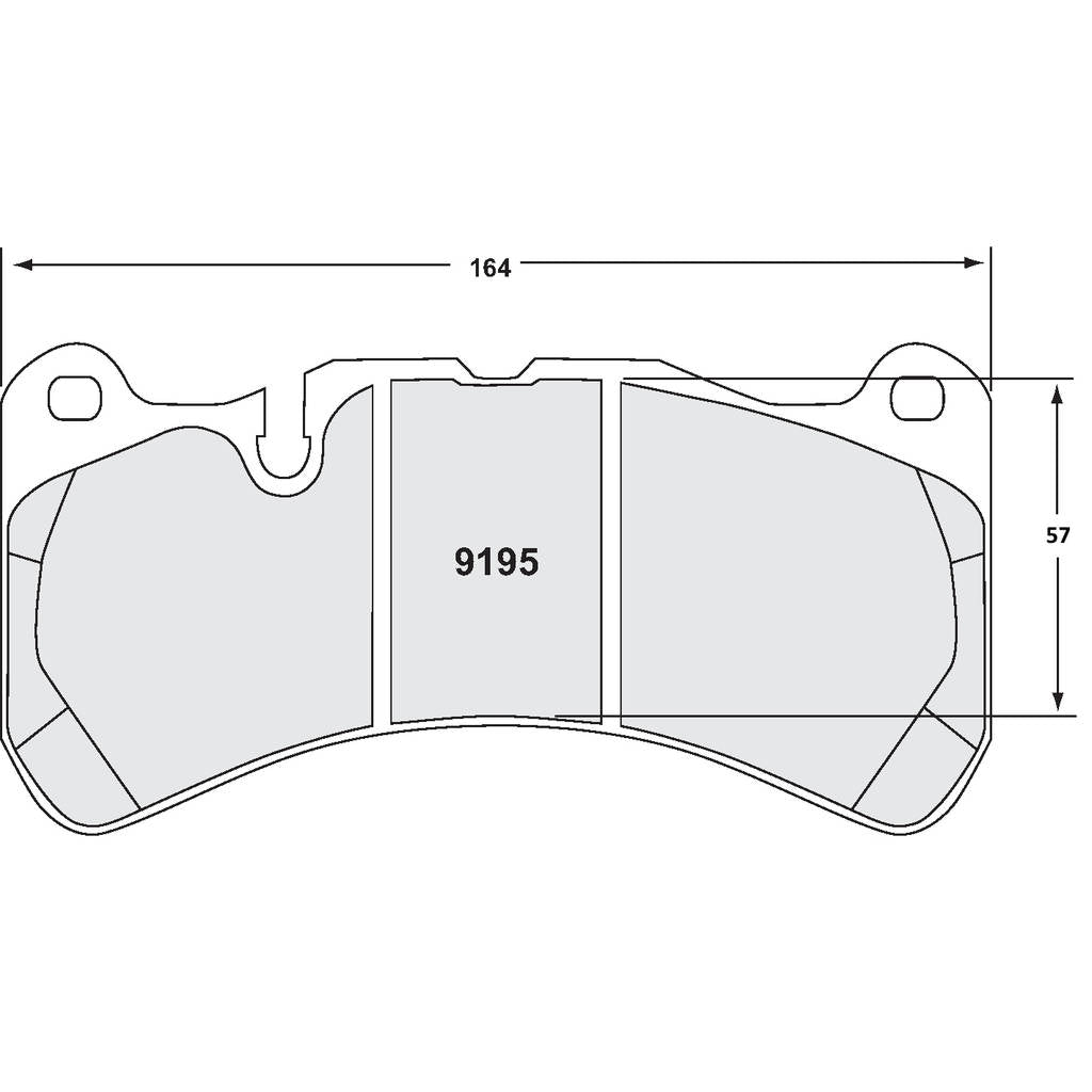 PFC 9195.68.15.64 Передні гальмівні колодки для SUBARU Impreza Limited Edition 2.0 STI (GR / GV) (68 Compound, 16 mm) Photo-0