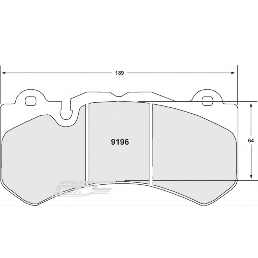 PFC 9196.10 Гальмівні колодки Z-RATED для AUDI RS6 (C6) / MERCEDES AMG C63 Photo-0
