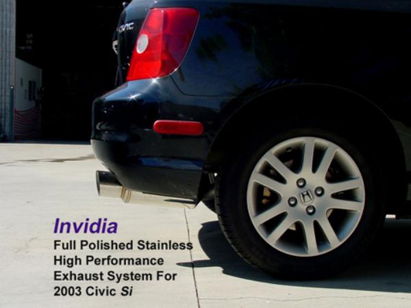 INVIDIA HS02HC3GTP Вихлопна система для HONDA CIVIC S1 3DR 2002+ Photo-2
