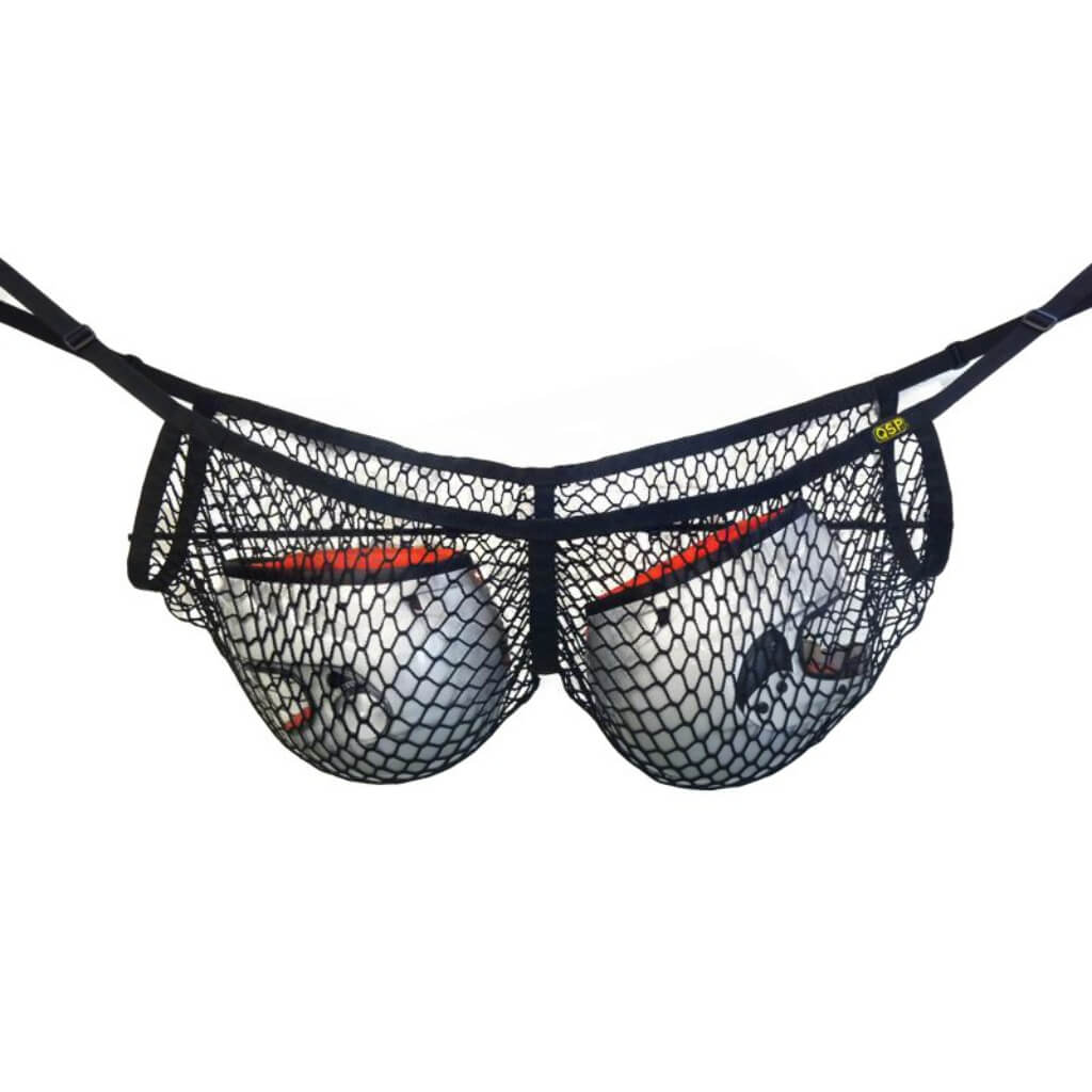 QSP QSHELMETNET Сітка для шоломів, чорна Photo-0