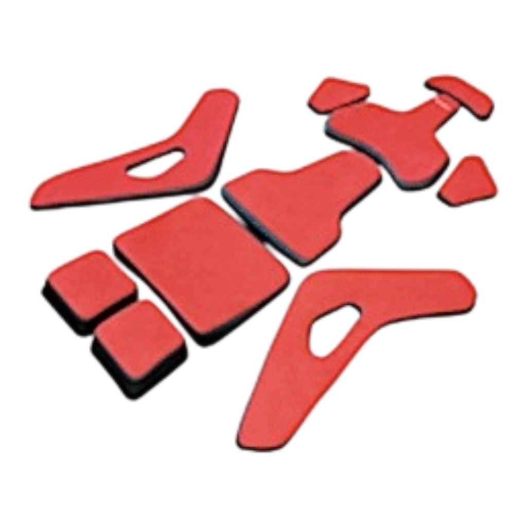 RECARO 7228656.01.1/2B23 Комплект подушок для сидіння Podium, розмір M, Alcantara червона / чорна шкіра Photo-0
