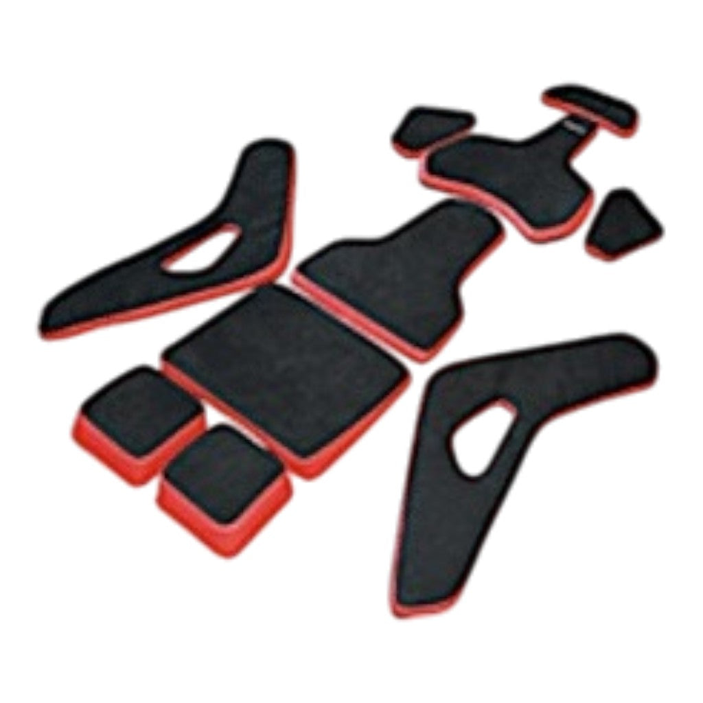 RECARO 7228656.02.1/2B22 Комплект подушок для сидіння Podium,розмір L, Alcantara чорна / червона шкіра Photo-0