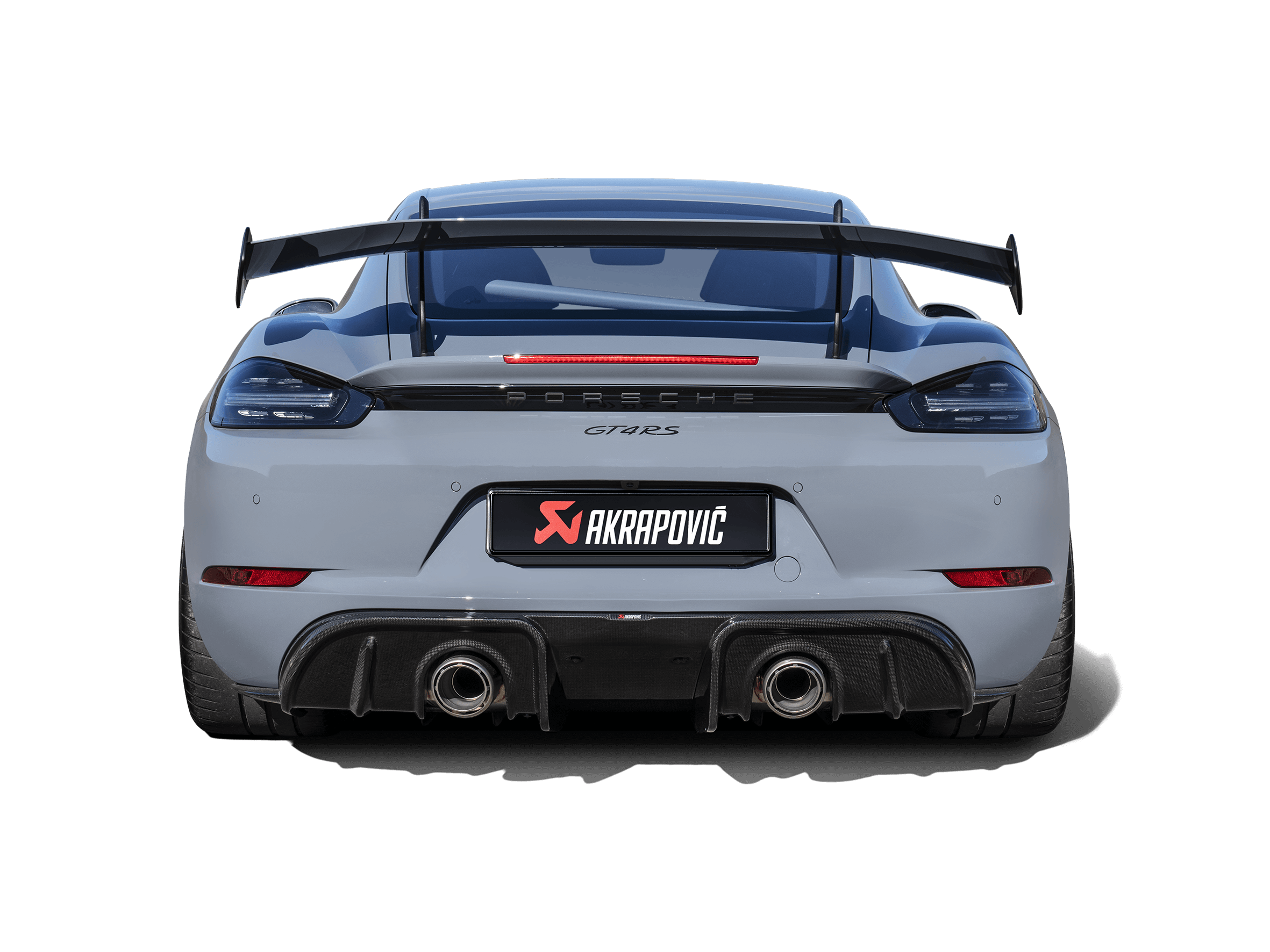 AKRAPOVIC S-PO/TI/24 Вихлопна система Slip-on Race Line (титан) для PORSCHE 718 Cayman GT4RS 2022-2024 Photo-2