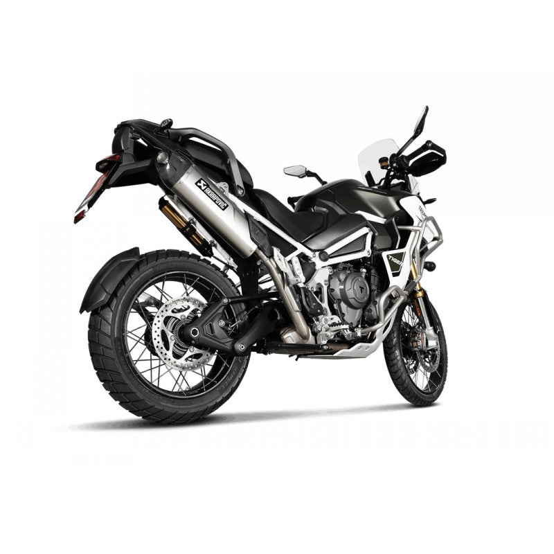 AKRAPOVIC S-T12SO6-HJA Вихлоп Slip-On Line (титан) для TRIUMPH Tiger 1200 GT / RALLY 2022- Photo-2