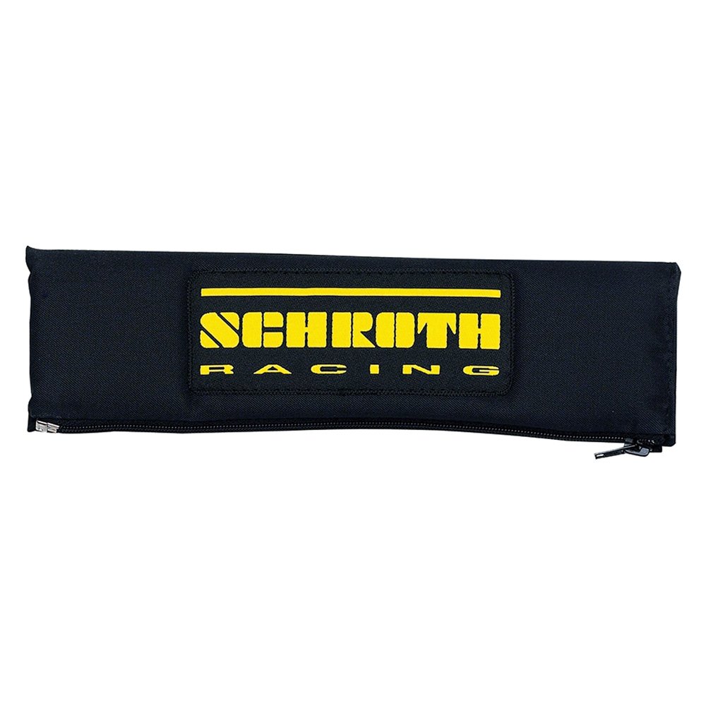SCHROTH 00209 Накладки на ремінь 3\" (76 мм) Чорний з жовтим логотипом 2 шт Photo-0