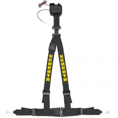 SCHROTH 11510 Ремінь безпеки Asm-autocontrol 2 3-точковий 50 мм (2“) Правий, Чорний / Жовтий логотип Photo-0
