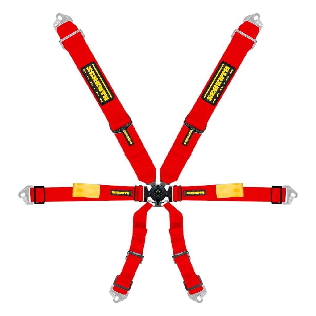 SCHROTH 94500-2 Ремінь безпеки Enduro 3x2 6-точковий, червоний Photo-0