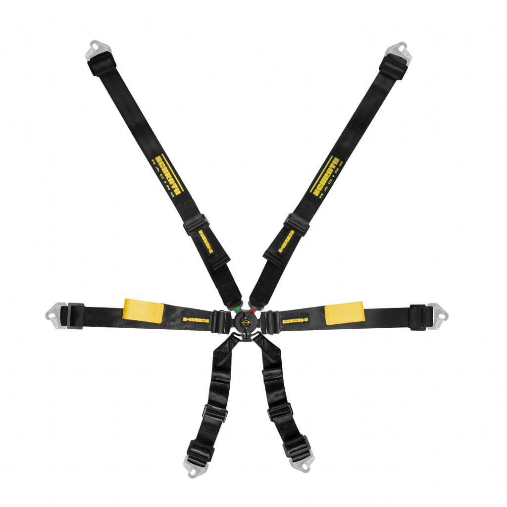 SCHROTH 94510A-0 Ремінь безпеки Enduro, 6-ти точковий 2 \"(50 mm) 2x2, Чорний для BMW M2 (G87) / M3 (F80 / G80) / M4 (F82 / G82) Photo-0