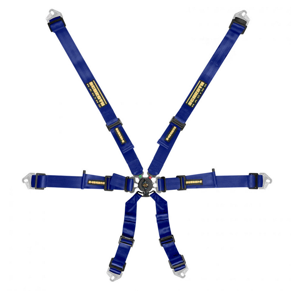 SCHROTH 94530A-1 Ремінь безпеки Flexi 2x2 6-точковий, синій Photo-0