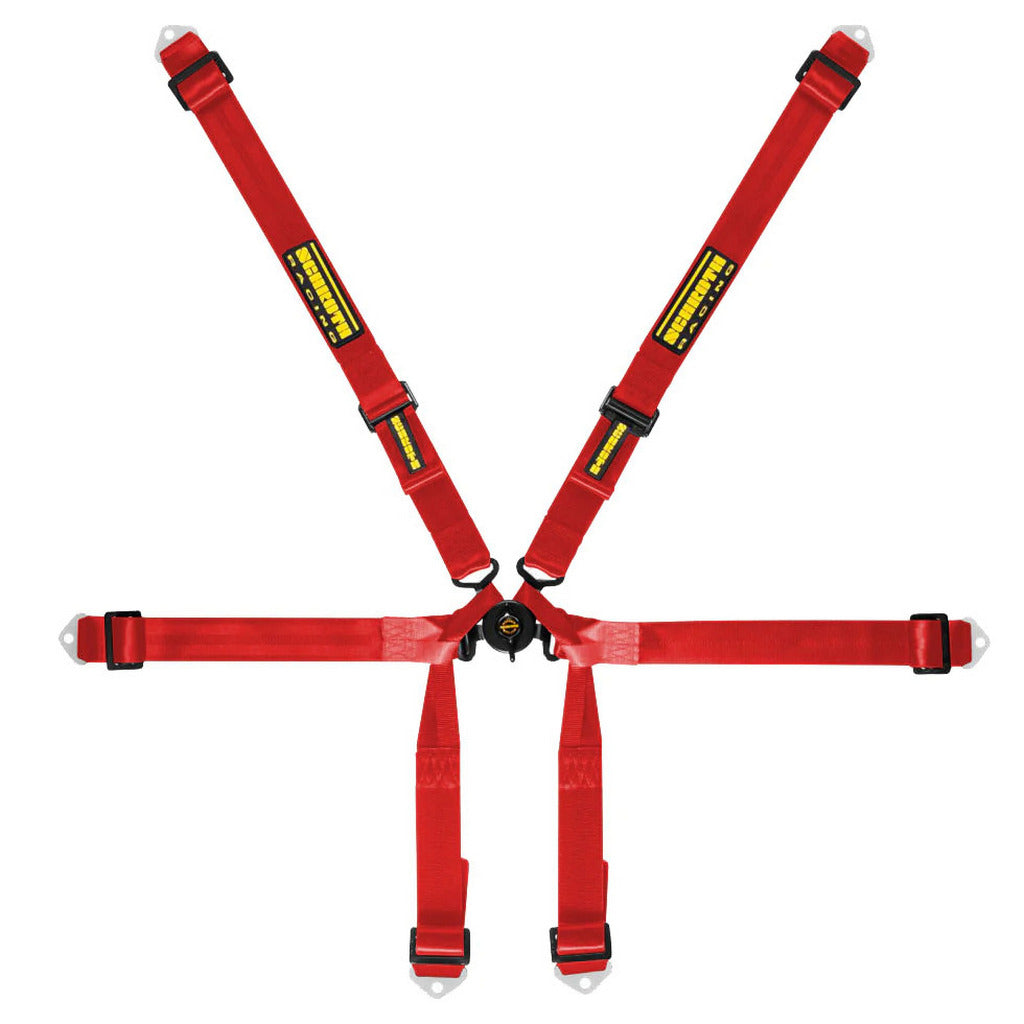 SCHROTH 94620-2 Ремінь безпеки Formula 2x2 6-точковий, червоний Photo-0