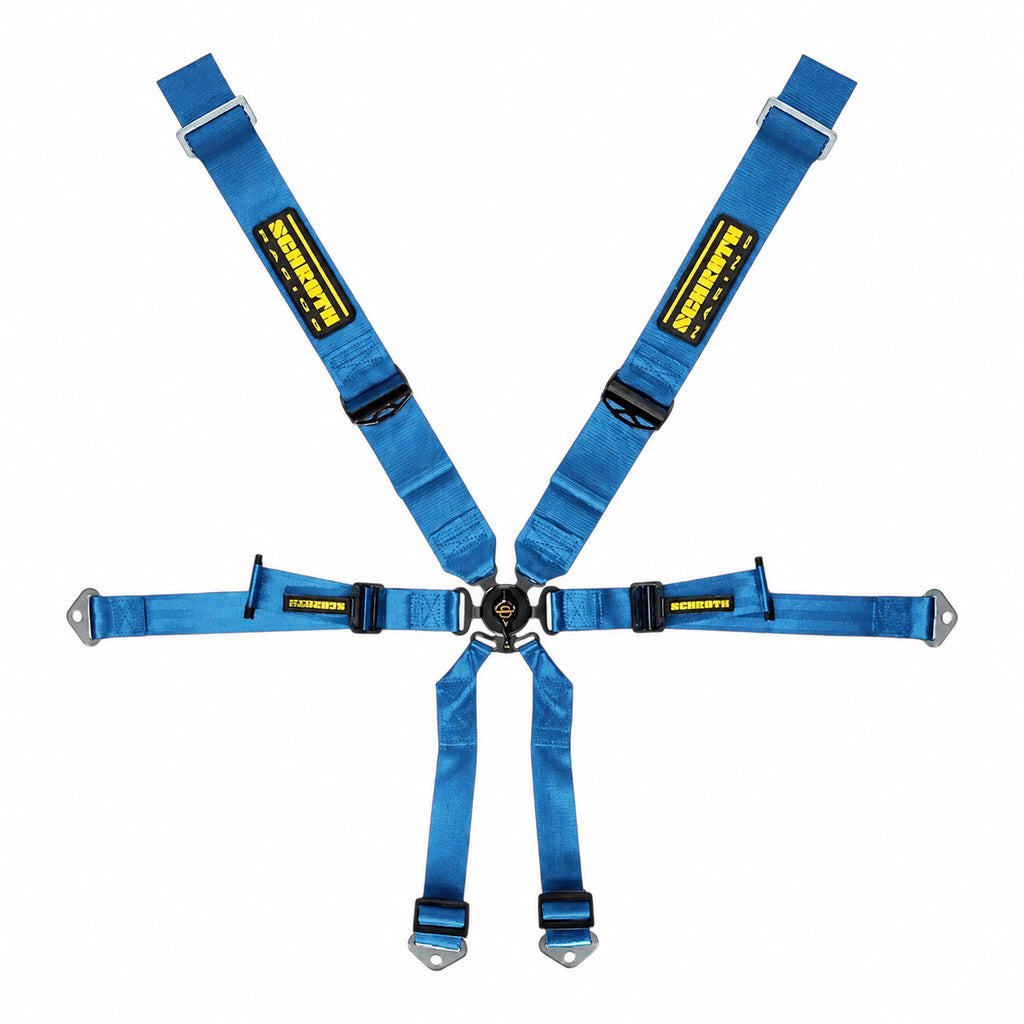 SCHROTH 94650-1 Ремінь безпеки Profi 3x2 6-точковий, синій для PORSCHE 911 GT3 / GT3RS (991 / 992) Photo-0