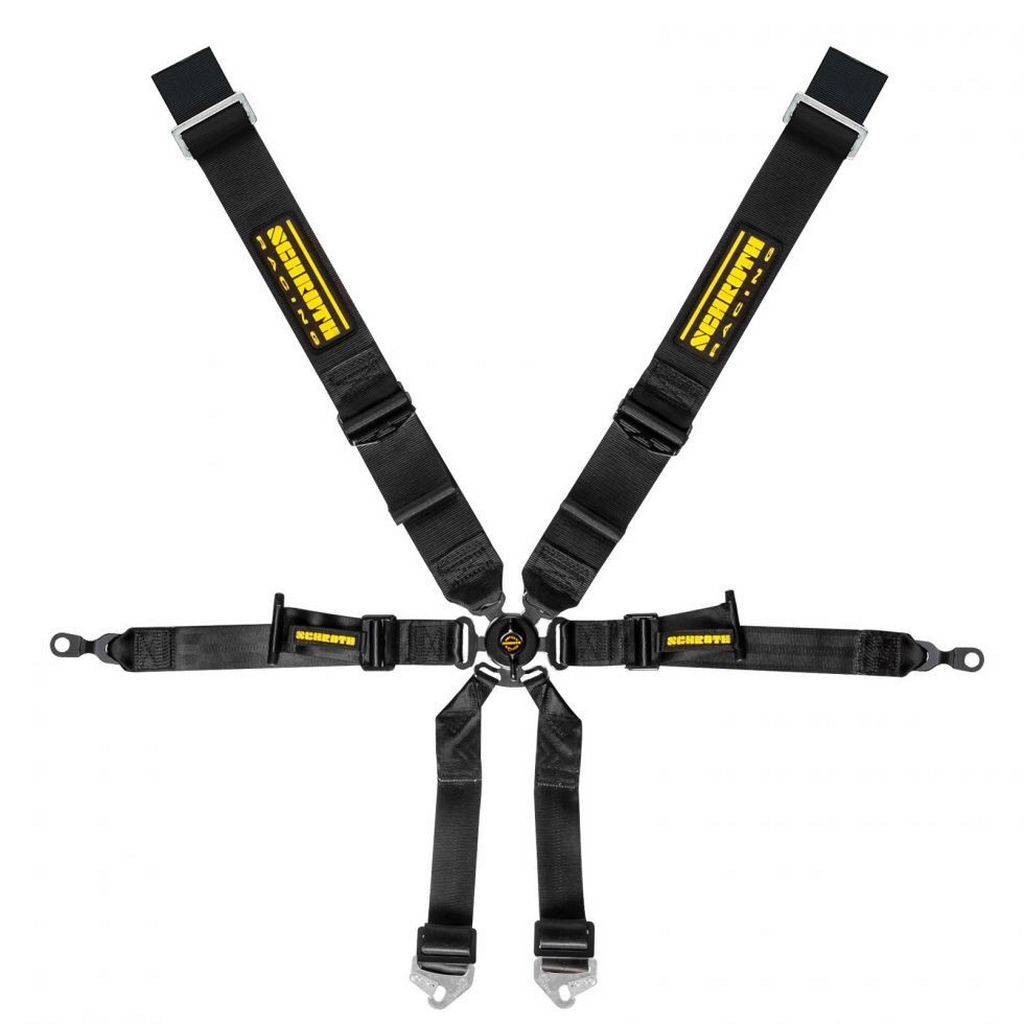 SCHROTH 94690-0 Ремінь безпеки Profi 3x2 6-точковий, чорний для PORSCHE 911 GT3 / GT3RS (997 / 996) Photo-0
