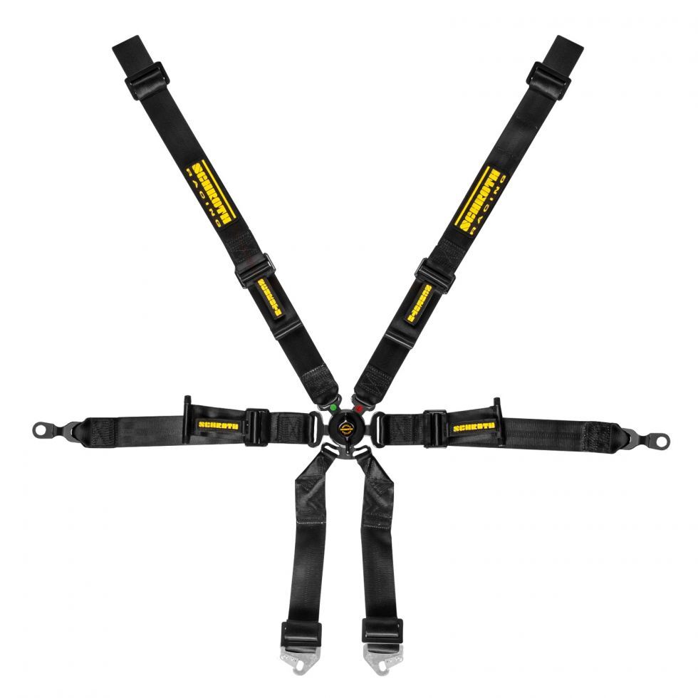 SCHROTH 94700-0 Ремінь безпеки Profi 6-ти точковий 2x2 Чорний для PORSCHE 996 / 997 Photo-0