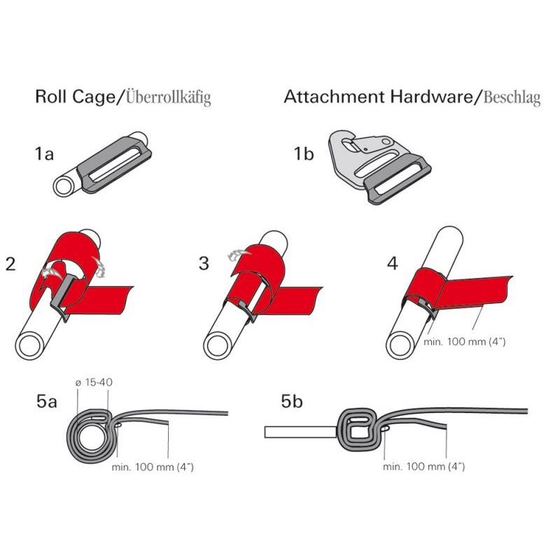 SCHROTH LV 4 Скоба для фіксації ременя безпеки, 50 мм (2\") Photo-1