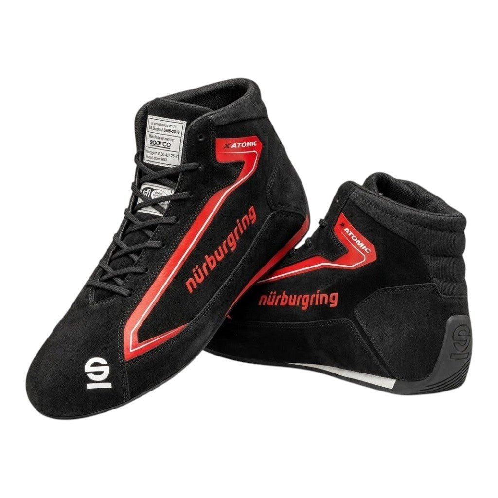SPARCO 001295SP_25NBR43 Черевики Slalom+ Nurburgring Edition, Чорний / Червоний, Розмір 43 Photo-0