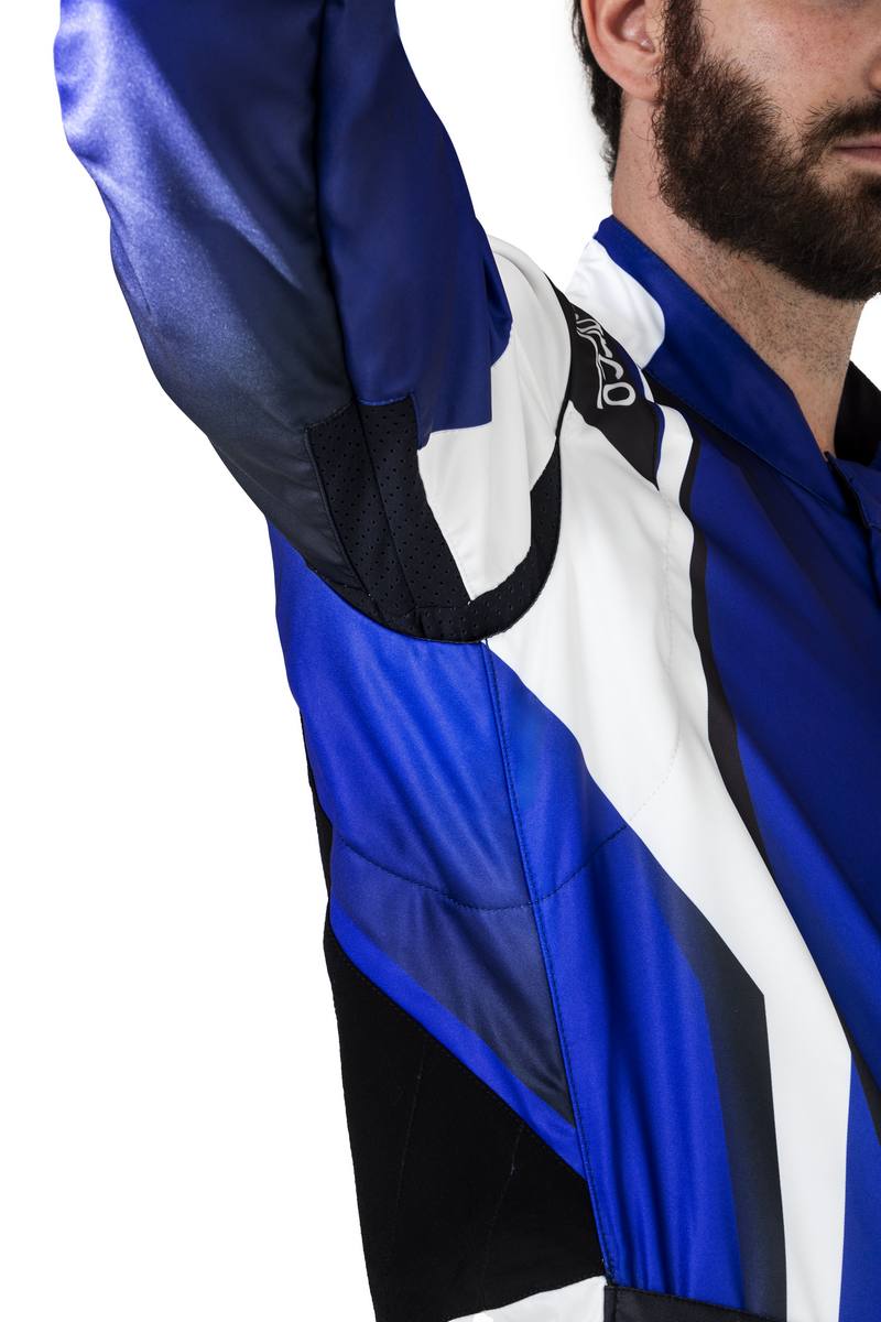 SPARCO 00231046EBNR Костюм для картингу PRIME K 8877-2022 Чорний/Блакитний 46 Photo-4