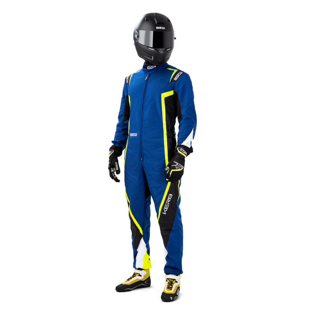 SPARCO 002341BNGB140 Дитячий комбінезон для картингу Kerb, CIK, синій / жовтий / чорний, розмір 140 Photo-1