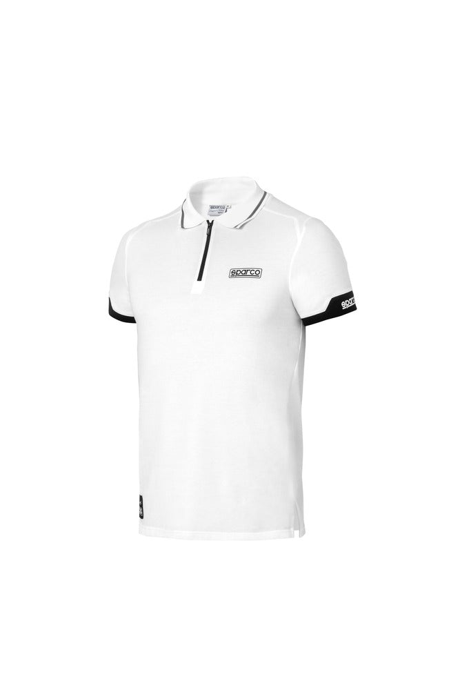 SPARCO 013036BI4XL Поло на блискавці Білий XL Photo-0
