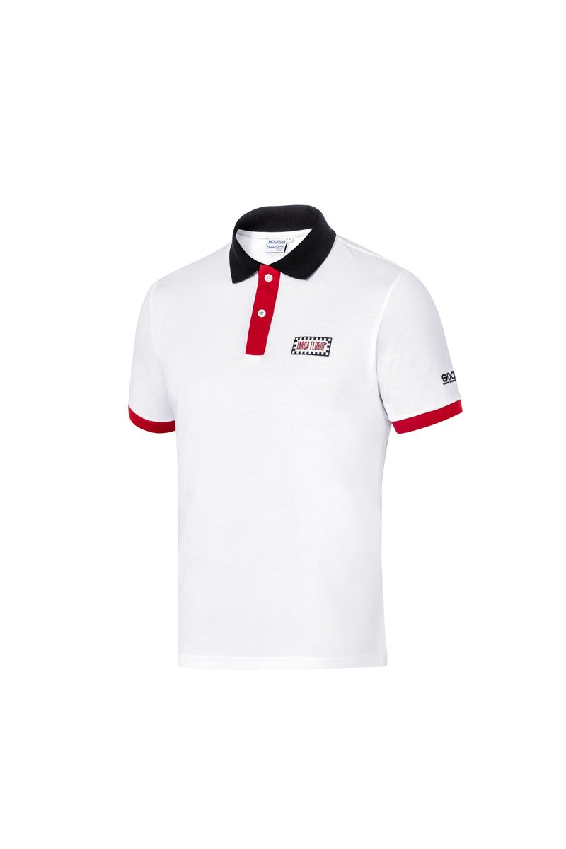 SPARCO 013040TFBIRS4XL Поло TARGA FLORIO #P1 Білий/Червоний XL Photo-0